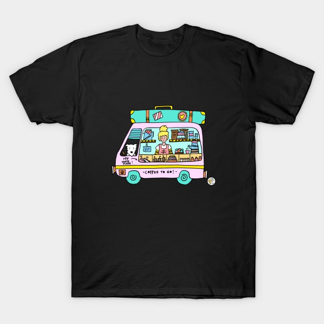 Coffee Truck T-Shirt by Mellowdays